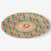 Harlequin Pattern Papieren Bordje (Gekanteld)