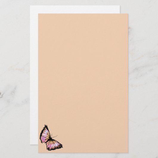 "Harlequin" (Perzikvlinder) Briefpapier (Voorkant / Achterkant)