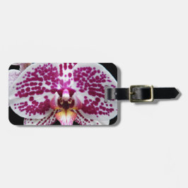 Harlequin Phalaenopsis Orchid Floral Bagagelabel