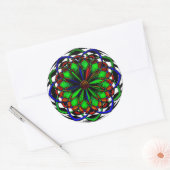 Harlequin Plaid No. 3 (Stickers) Ronde Sticker (Envelop)