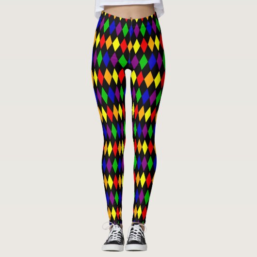 harlequin pride leggings (Voorkant)