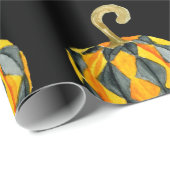 Harlequin Pumpkin Pattern Cadeaupapier (Rol Hoek)
