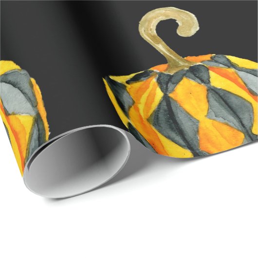 Harlequin Pumpkin Pattern Cadeaupapier (Rol Hoek)