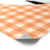 Harlequin Pup Peach Poster (Hoek)