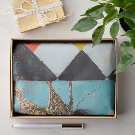 Harlequin Queen Abstract Decoupage Tissuepapier (Geschenk)