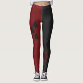 Harlequin Queen of Spades Leggings (Voorkant)