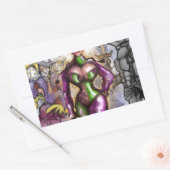 Harlequin Rechthoekige Sticker (Envelop)