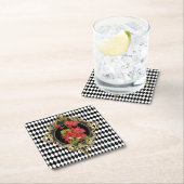  Harlequin Red Begonias Kartonnen Onderzetters (Insitu)