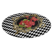 Harlequin Red Begonias Snijplank (Hoek)