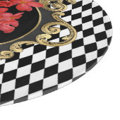 Harlequin Red Begonias Snijplank (Hoek)