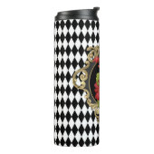 Harlequin Red Begonias Thermosbeker (Gedraaid links)