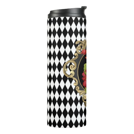  Harlequin Red Begonias Thermosbeker (Gedraaid links)