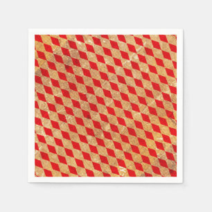 Harlequin Red Vintage Servet