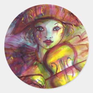 HARLEQUIN RONDE STICKER