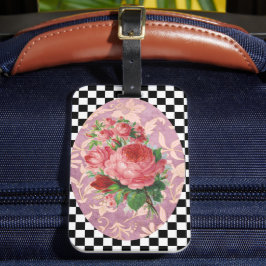 Harlequin Roses Bagagelabel