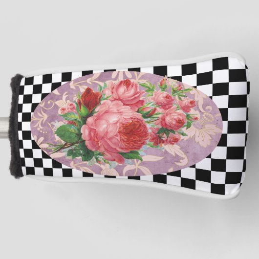  Harlequin Roses Golfheadcover (Voorkant)