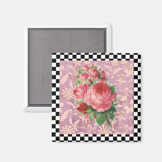 Harlequin Roses Magneet (Voorkant / Achterkant)