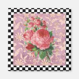  Harlequin Roses Magneet