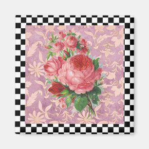  Harlequin Roses Magneet
