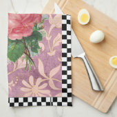  Harlequin Roses Theedoek (Quarter Fold)