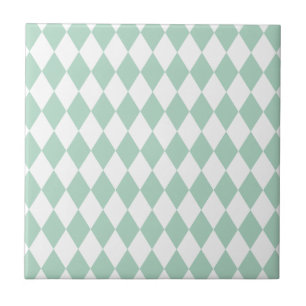 Harlequin Seafoam en White Tegeltje