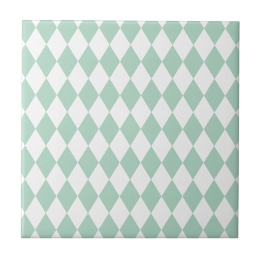 Harlequin Seafoam en White Tegeltje (Voorkant)