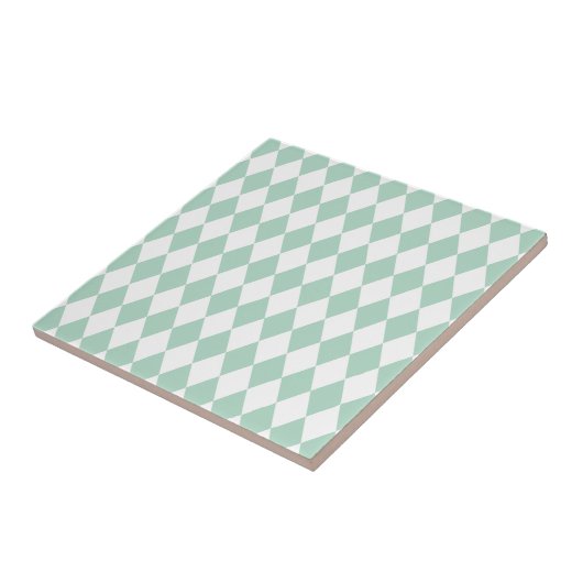 Harlequin Seafoam en White Tegeltje (Zijkant)