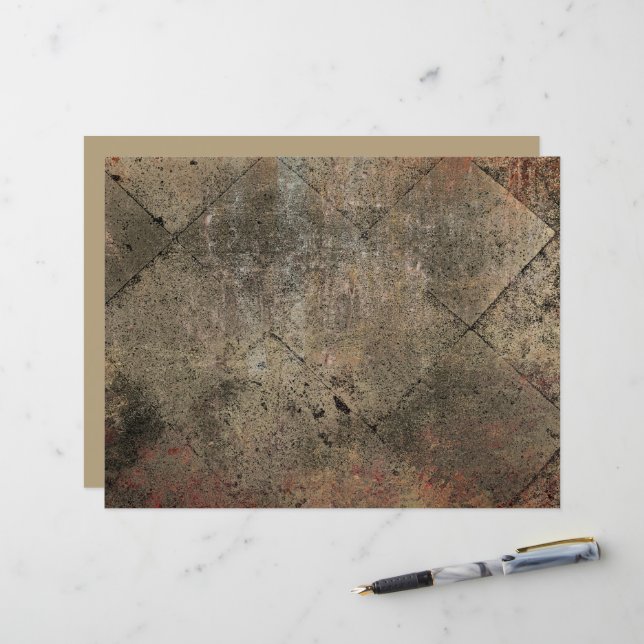  Harlequin Sepia Bruin Zwart Grunge Textuur (Voorkant / Achterkant in situ)