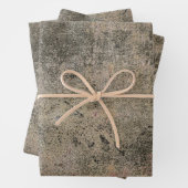  Harlequin Sepia Bruin Zwart Grunge Textuur Inpakpapier Vel (In situ)