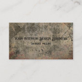  Harlequin Sepia Bruin Zwart Grunge Textuur Visitekaartje (Voorkant)