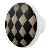 "Harlequin-Sepia" keramische Knob Knop (Rechts)