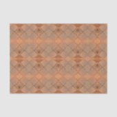 Harlequin Sepia Texture Diamond Pattern Tissuepapier (Voorkant)