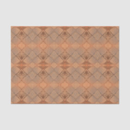  Harlequin Sepia Texture Diamond Pattern Tissuepapier