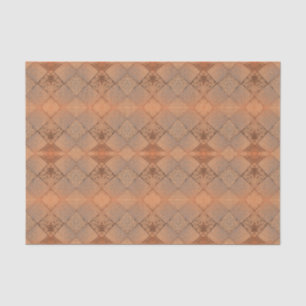  Harlequin Sepia Texture Diamond Pattern Tissuepapier