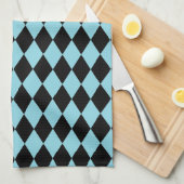 Harlequin Sky en Black Theedoek (Quarter Fold)