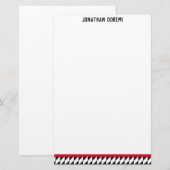 Harlequin Slant Briefpapier (Voorkant / Achterkant)