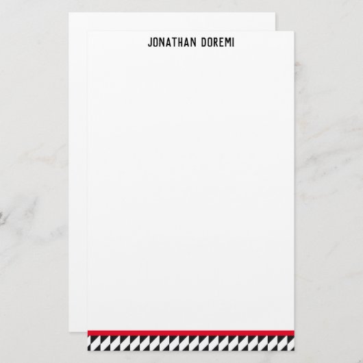 Harlequin Slant Briefpapier (Voorkant / Achterkant)