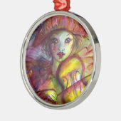 HARLEQUIN SPEELT VIOLIN Venetian Masquerade Metalen Ornament (Links)