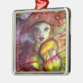 HARLEQUIN SPEELT VIOLIN Venetian Masquerade Metalen Ornament (Links)