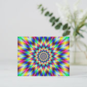 Harlequin Star Briefkaart (Staand voorkant)