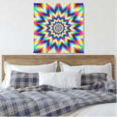 Harlequin Star Canvas Afdruk (Insitu (Slaapkamer))