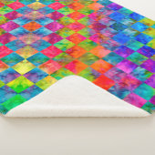 [Harlequin Stropdas-Dye] Diamond Fractal Gecontrol Sherpa Deken (3/4)