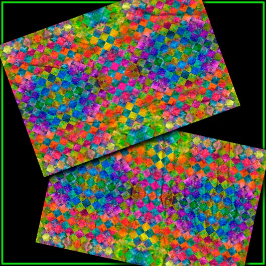 [Harlequin Stropdas-Dye] Diamond Fractal Gecontrol Tissuepapier