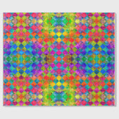 [Harlequin Stropdas-Dye] Gecontroleerde fractaal Cadeaupapier (Vlak)