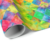 [Harlequin Stropdas-Dye] Gecontroleerde fractaal Cadeaupapier (Rol Hoek)