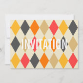 Harlequin Style | partijuitnodiging Kaart (Voorkant)