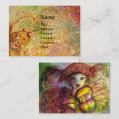 HARLEQUIN / Venetiaanse carnaval, muziek, theater, Visitekaartje (Voorkant / Achterkant)