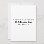 Harlequin verlofpartij Uitnodiging (Achterkant)