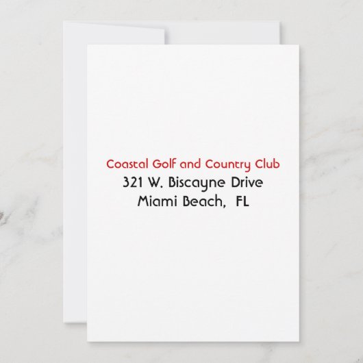  Harlequin verlofpartij Uitnodiging (Achterkant)