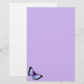 Harlequin (Violet Butterfly) Briefpapier (Voorkant / Achterkant)